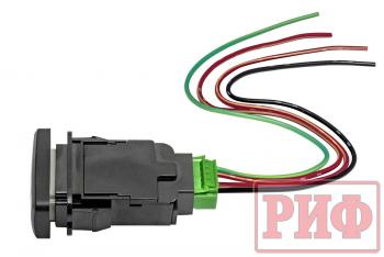 789 р. Кнопка ВКЛВЫКЛ, белый, REAR DIFF LOCK TOYOTA 40x20 горизонтальная РИФ rif22-1-1109614  с доставкой в г. Майкоп. Увеличить фотографию 5