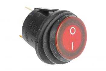 119 р. Переключатель ВКЛВЫКЛ, красный, круглый РИФ rif22-1-2106100  с доставкой в г. Майкоп. Увеличить фотографию 3