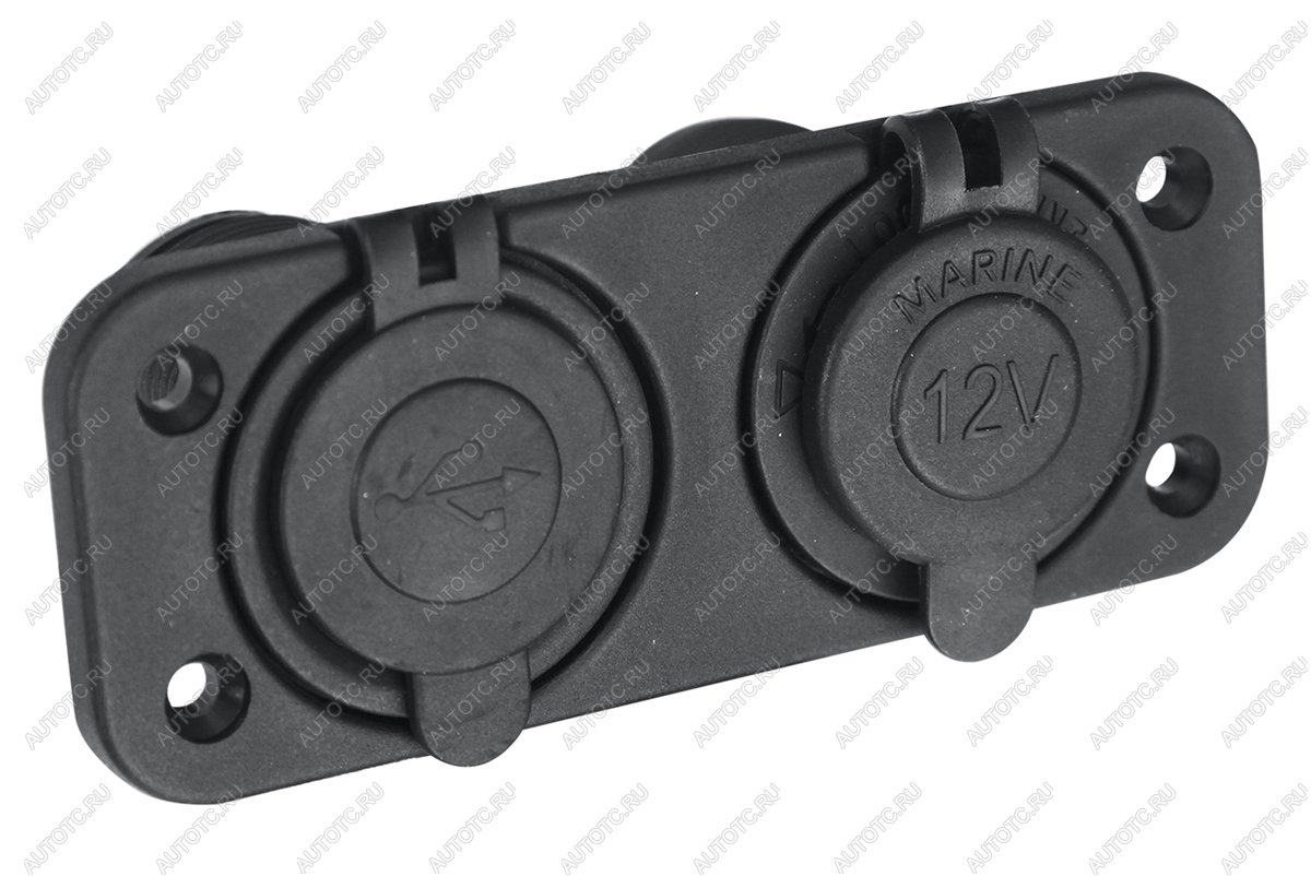 1 249 р. Розетка комбинированная с USB 3,1А на монтажной панели РИФ rif22-4-1009100  с доставкой в г. Майкоп