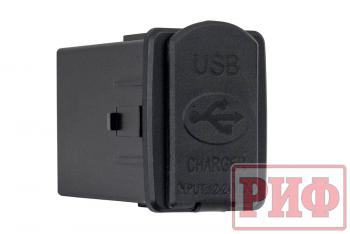 1 849 р. Розетка USB 2 QC 3.0 для Nissan 30x22х38 РИФ rif22-4-1013900  с доставкой в г. Майкоп. Увеличить фотографию 2
