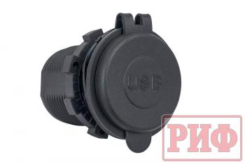 1 949 р. Розетка USB 2.4А, QC 3.0 34x37х54 РИФ rif22-4-1014100  с доставкой в г. Майкоп. Увеличить фотографию 2