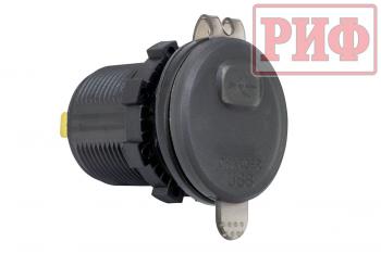 269 р. Розетка USB QC 3.0 с вольтметром, 34x37х54 РИФ rif22-4-1014200  с доставкой в г. Майкоп. Увеличить фотографию 2