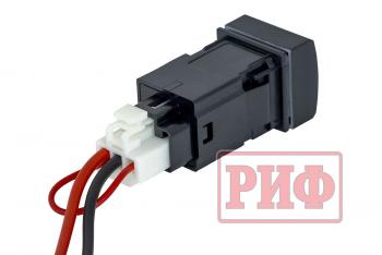1 239 р. Розетка USB 2,1A для Toyota 22x22 РИФ rif22-4-1014300  с доставкой в г. Майкоп. Увеличить фотографию 3