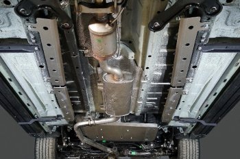 Защита топливной магистрали (2.0L 4WD)(комплект 4 шт) ТСС Тюнинг JAECOO J7 (2023-2025) (алюминий 4 мм)