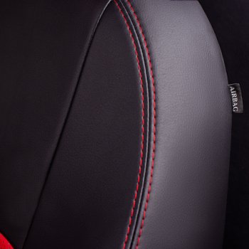 5 999 р. Комплект чехлов для сидений (РЗСиС 40/60, 2П Илана+Орегон) ТУРИН Lord Autofashion  Chery Amulet (Corda)  A15 (2003-2010) лифтбэк (черный , вставка красная, строчка красная)  с доставкой в г. Майкоп. Увеличить фотографию 7