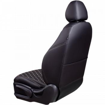12 499 р. Комплект чехлов для сидений (ЦЗС Орегон) БАЙРОН ст БАЙРОН Lord Autofashion  Лада Нива 4х4  2121 (1977-2019) 3 дв. дорестайлинг (черный, вставка черная, строчка бежевая)  с доставкой в г. Майкоп. Увеличить фотографию 2