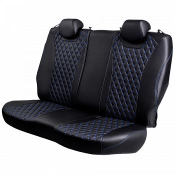 13 399 р. Комплект чехлов для сидений (ЦЗС Орегон) БАЙРОН ст БАЙРОН Lord Autofashion  Лада Нива 4х4  2121 (1977-2019) 3 дв. дорестайлинг (черный, вставка черная, строчка синяя)  с доставкой в г. Майкоп. Увеличить фотографию 5