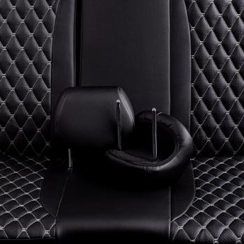 12 749 р. Комплект чехлов для сидений (ЦЗС Орегон) БАЙРОН ст БАЙРОН Lord Autofashion  Лада Нива 4х4  2121 (1977-2019) 3 дв. дорестайлинг (черный, вставка черная, строчка темно-серая)  с доставкой в г. Майкоп. Увеличить фотографию 8