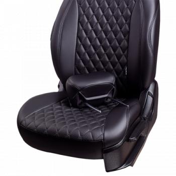 12 499 р. Комплект чехлов для сидений (ЦЗС Орегон) БАЙРОН ст БАЙРОН Lord Autofashion  Лада Нива 4х4  2121 (1977-2019) 3 дв. дорестайлинг (черный, вставка черная, строчка черная)  с доставкой в г. Майкоп. Увеличить фотографию 4