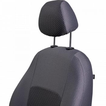 5 249 р. Комплект чехлов для сидений (ЦЗС Жаккард) Дублин Lord Autofashion  Лада нива 4х4  2131 (2014-2019) Урбан 3 дв. дорестайлинг (серый, вставка Сеул серая)  с доставкой в г. Майкоп. Увеличить фотографию 3