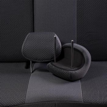 5 249 р. Комплект чехлов для сидений (ЦЗС Жаккард) Дублин Lord Autofashion  Лада нива 4х4  2131 (2014-2019) Урбан 3 дв. дорестайлинг (серый, вставка Сеул серая)  с доставкой в г. Майкоп. Увеличить фотографию 5