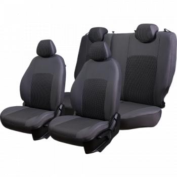 5 249 р. Комплект чехлов для сидений (ЦЗС Жаккард) Дублин Lord Autofashion  Лада нива 4х4  2131 (2014-2019) Урбан 3 дв. дорестайлинг (серый, вставка Сеул серая)  с доставкой в г. Майкоп. Увеличить фотографию 8