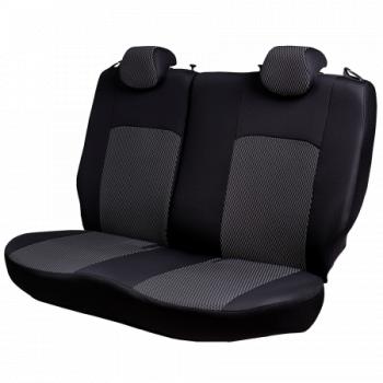 5 899 р. Комплект чехлов для сидений (ЦЗС 3Г Жаккард) Дублин Lord Autofashion  Renault Symbol  седан (2008-2012) LU (черный, вставка Прямоугольник черная)  с доставкой в г. Майкоп. Увеличить фотографию 8