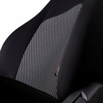 5 899 р. Комплект чехлов для сидений (ЦЗС 3Г Жаккард) Дублин Lord Autofashion  Renault Symbol  седан (2008-2012) LU (черный, вставка Прямоугольник черная)  с доставкой в г. Майкоп. Увеличить фотографию 9