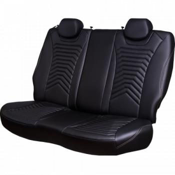 17 399 р. Комплект чехлов для сидений (к.Elegance РЗС 40/60+подлок. 3Г Орегон) БАЙРОН ст ПРЕЗИДЕНТ Lord Autofashion  Skoda Octavia  A7 (2012-2020) дорестайлинг лифтбэк, дорестайлинг универсал, рестайлинг лифтбэк, рестайлинг универсал (черный, вставка черная, строчка бежевая)  с доставкой в г. Майкоп. Увеличить фотографию 6