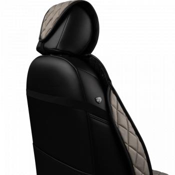 5 699 р. Накидка на сиденье (5 мест Хами) ФЕНИКС ст РОМБ Lord Autofashion   (светло-серый, строчка серая)  с доставкой в г. Майкоп. Увеличить фотографию 3