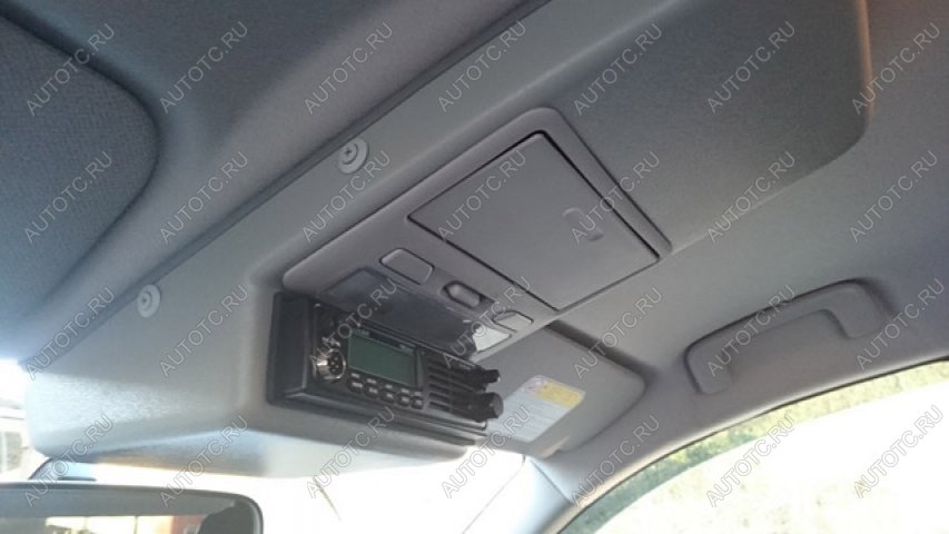 8 499 р. Консоль потолочная для установки рc Mitsubishi L200Pajero Sport вырез под рc 140х40 мм, серая China 282  с доставкой в г. Майкоп