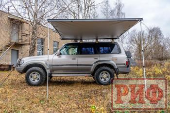 29 999 р. Маркиза автомобильная РИФ 2,13х2,5 м полуавтомат (винил) темно-серая РИФ rif5306-2025v  с доставкой в г. Майкоп. Увеличить фотографию 4