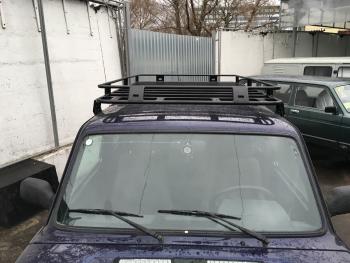 38 929 р. Багажник экспедиционный РИФ 1200х1900 мм для НИВА 5 дв.  rifnva-roof5  с доставкой в г. Майкоп. Увеличить фотографию 2