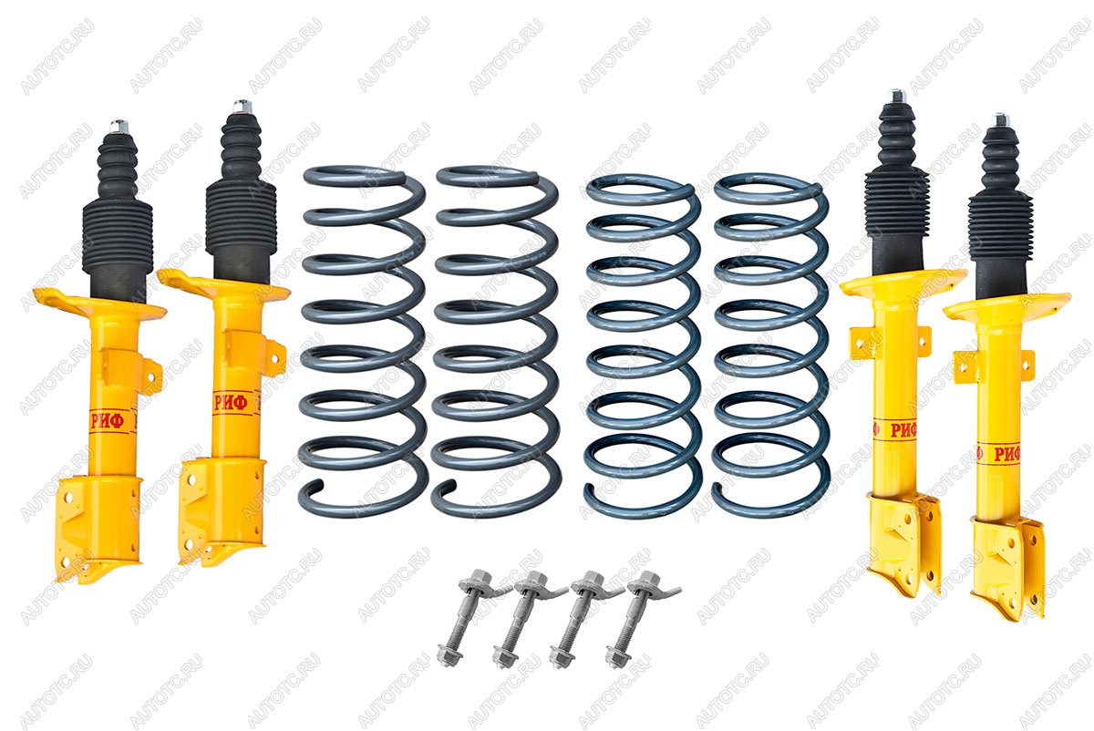 73 249 р. Лифт-комплект РИФ для Renault Duster (2010-2022), Nissan Terrano III 2004+ 4х4 лифт 20 мм  rif-dus-b  с доставкой в г. Майкоп