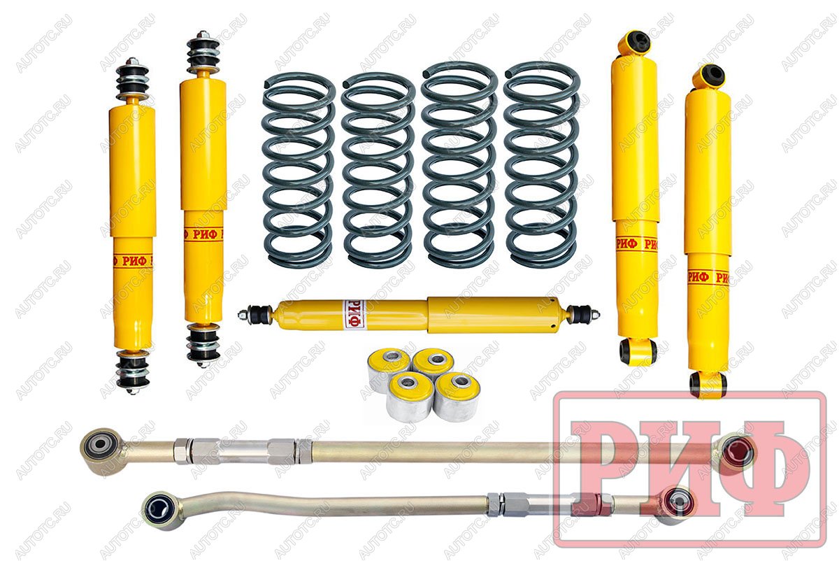 109 779 р. Лифт-комплект РИФ Nissan Safari (Patrol) Y60 и Y61 до 2000 года средний лифт 50 мм (правый руль)  rif-y60-b-r  с доставкой в г. Майкоп