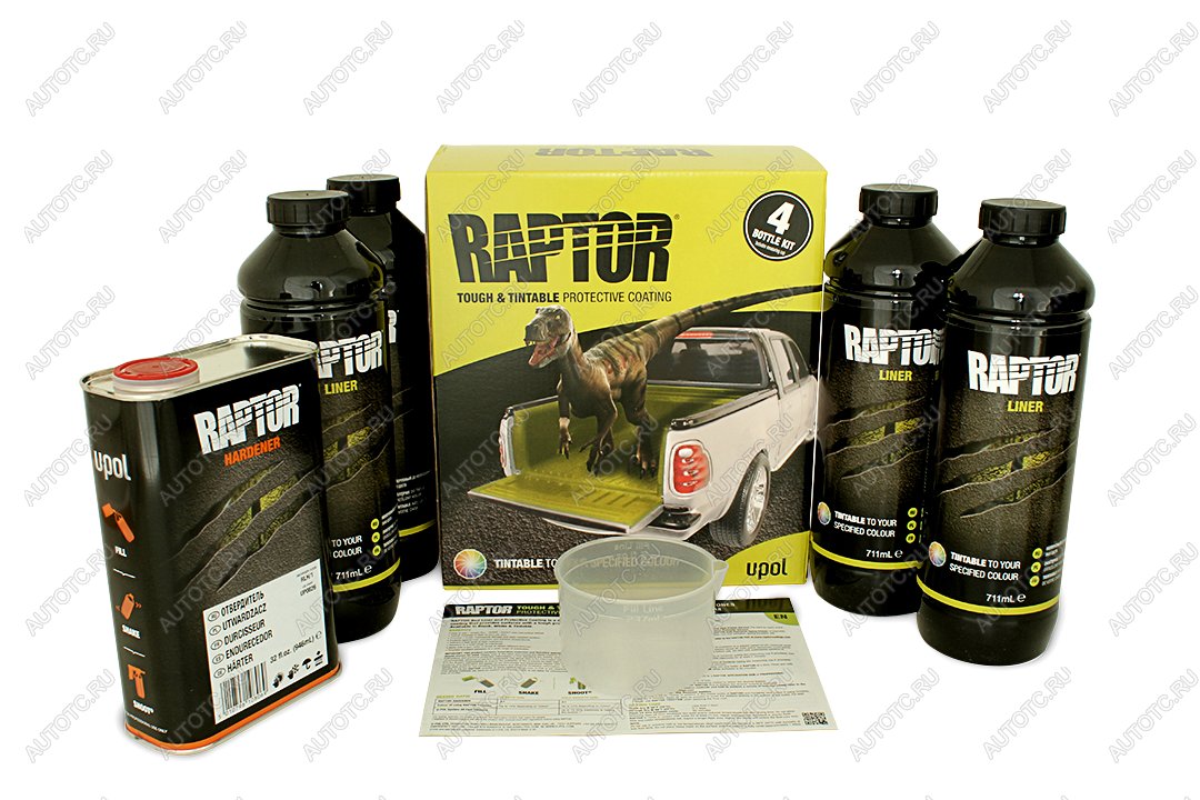 12 449 р. Покрытие защитное повышенной прочноcти RAPTOR, колеруемое, с отвердителем 2K U-POL 4л+1л  rlts4  с доставкой в г. Майкоп