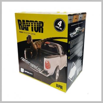 13 749 р. Покрытие защитное повышенной прочноcти RAPTOR белое, с отвердителем 2K U-POL 4л+1л  rlws4  с доставкой в г. Майкоп. Увеличить фотографию 1
