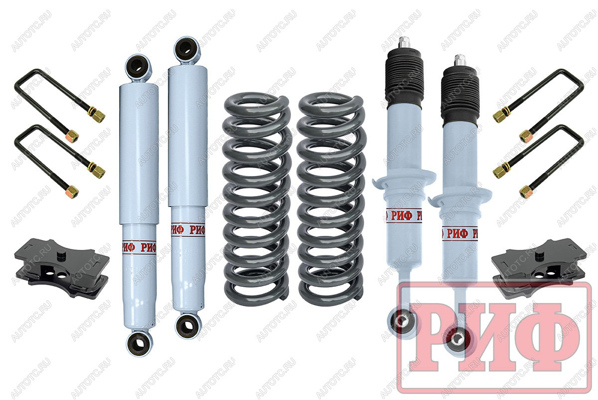 58 269 р. Лифт-комплект РИФ лайт газовый Toyota Hilux 2005-2014, Sollers ST6, Jac T6 лифт 40 мм  rif-vig-b-g-lite  с доставкой в г. Майкоп