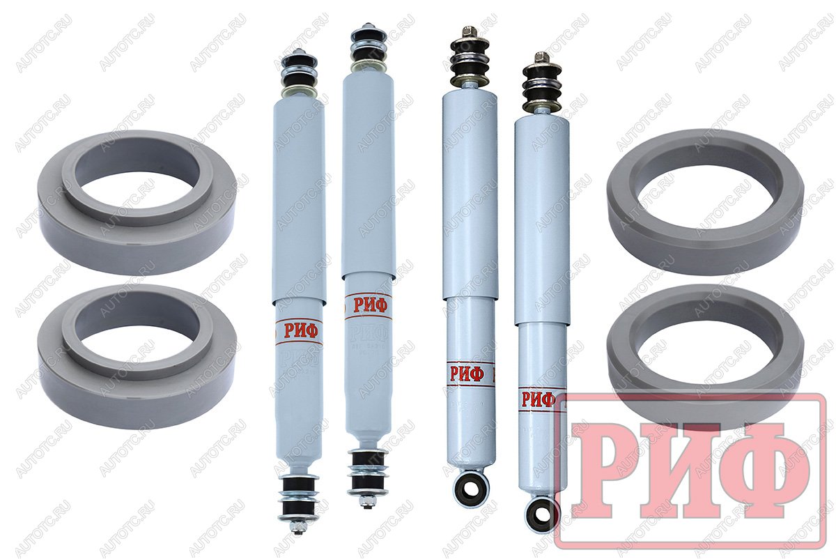 35 779 р. Лифт-комплект РИФ лайт газовый для Toyota Land Cruiser 80105 лифт 30 мм  rif-tlc80-b-g-lite  с доставкой в г. Майкоп