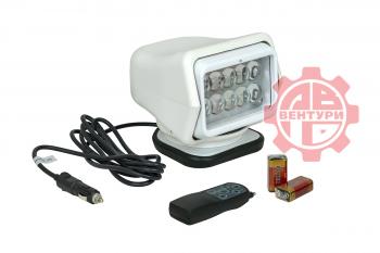 7 099 р. Фара-искатель 12V 50W LED с дистанционным управлением, белый (180х180х175мм) на магните  ch015-50w-wh  с доставкой в г. Майкоп. Увеличить фотографию 1