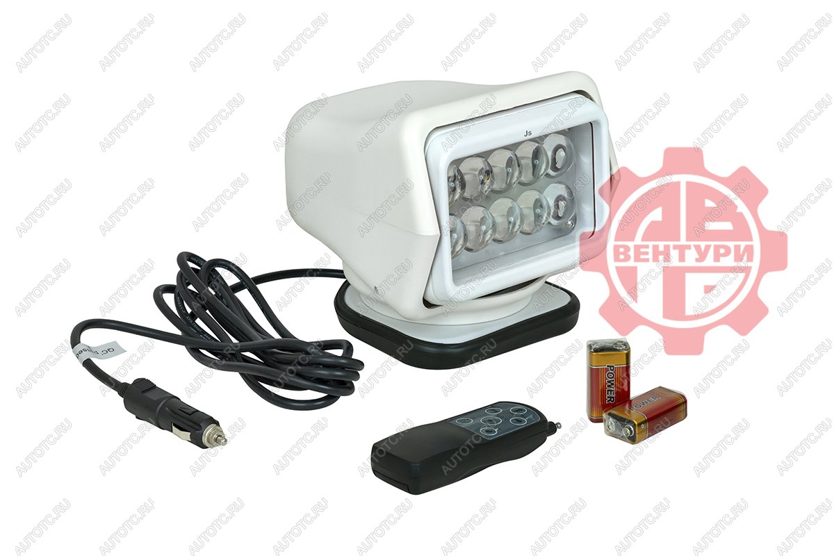 7 099 р. Фара-искатель 12V 50W LED с дистанционным управлением, белый (180х180х175мм) на магните  ch015-50w-wh  с доставкой в г. Майкоп