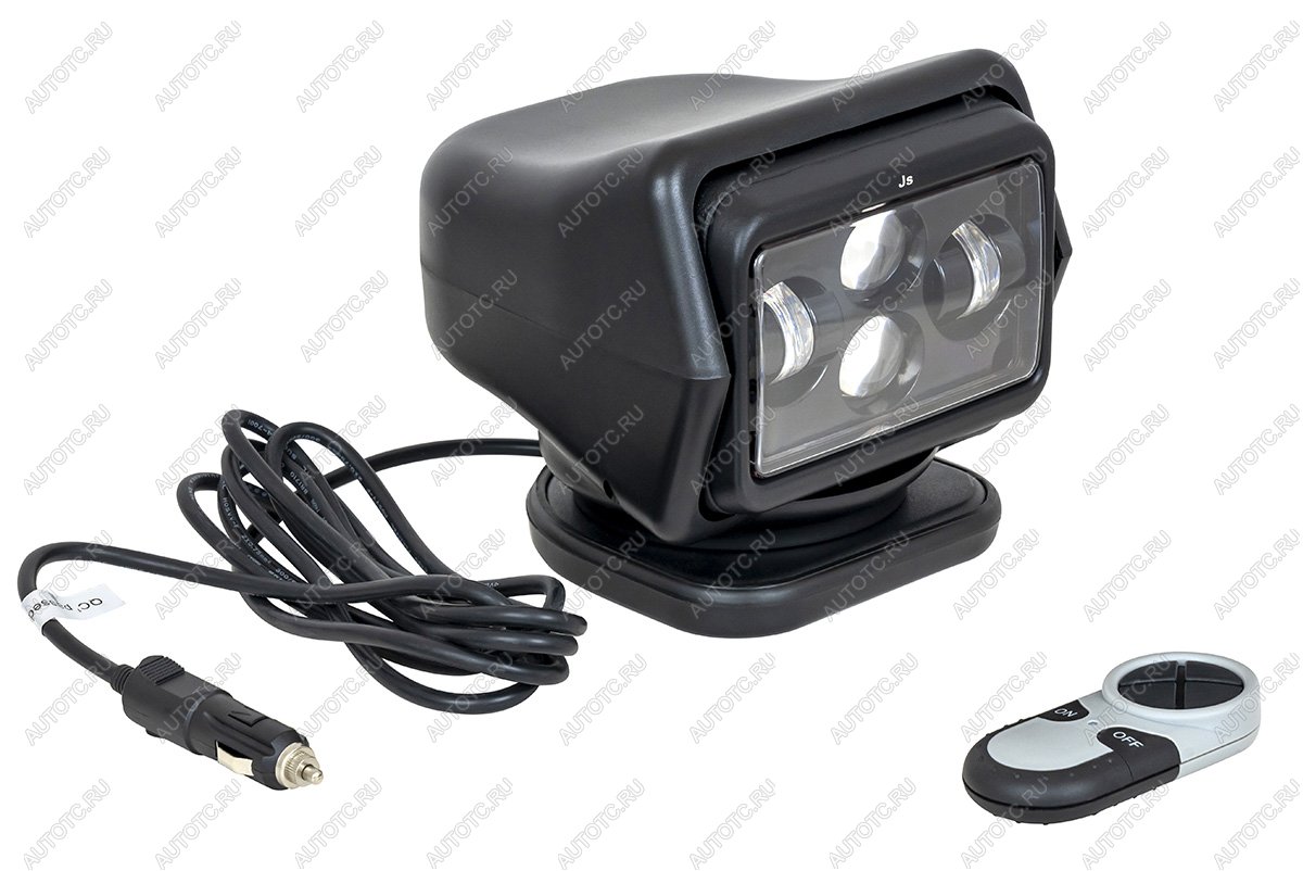 7 859 р. Фара-искатель 12V 60W LED с дистанционным управлением, черный,цок-H3 (180х180х175мм) на магните  ch015-60w-bl  с доставкой в г. Майкоп