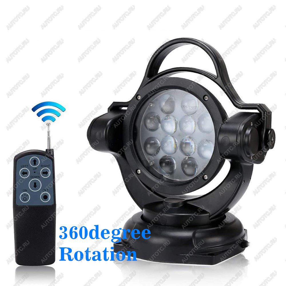 14 519 р. Фара-искатель 12V 60W LED с дистанционным управлением, черный, 360,на магните  ch078-60w-bl  с доставкой в г. Майкоп