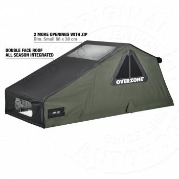 287 979 р. Палатка на крышу автомобиля AUTOHOME OVERZONE SMALL STANDARD, тент песочный, лестница 220 мм  oz01  с доставкой в г. Майкоп. Увеличить фотографию 3