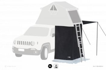 58 509 р. Тамбур к палатке AUTOHOME OVERLAND SMALL SAFARI EXPLORER, тент песочный, до 220 см  ols08a-3s  с доставкой в г. Майкоп. Увеличить фотографию 3