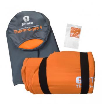 6 189 р. Коврик самонадувающийся BTrace Therm-a-Pro 4 183*55*4 см (оранжевый)  m0226  с доставкой в г. Майкоп. Увеличить фотографию 2