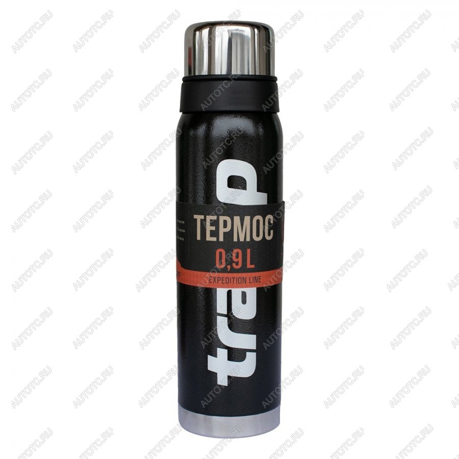 1 979 р. Термос TRAMP Expedition line 0.9 л., Черный  trc-027-9009  с доставкой в г. Майкоп