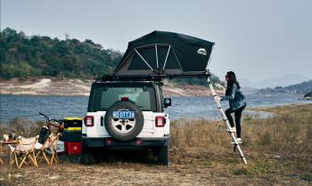 93 999 р. Палатка на крышу автомобиля Wild Land Lite Cruiser 120  201102  с доставкой в г. Майкоп. Увеличить фотографию 2