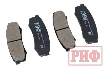 1 039 р. Колодки тормозные задние РИФ Toyota LC 105,120, Mitsubishi Pajero 3, 4 OEM 04466-60020, 04466-60010 , 4605A448  riftoy-04466-60020  с доставкой в г. Майкоп. Увеличить фотографию 2