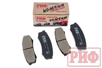 1 039 р. Колодки тормозные задние РИФ Toyota LC 105,120, Mitsubishi Pajero 3, 4 OEM 04466-60020, 04466-60010 , 4605A448  riftoy-04466-60020  с доставкой в г. Майкоп. Увеличить фотографию 1