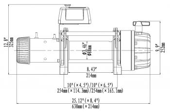 112 279 р. Лебёдка автомобильная электрическая 12V Runva 18000 lbs влагозащищенная, стальной трос  ewb18000s  с доставкой в г. Майкоп. Увеличить фотографию 13