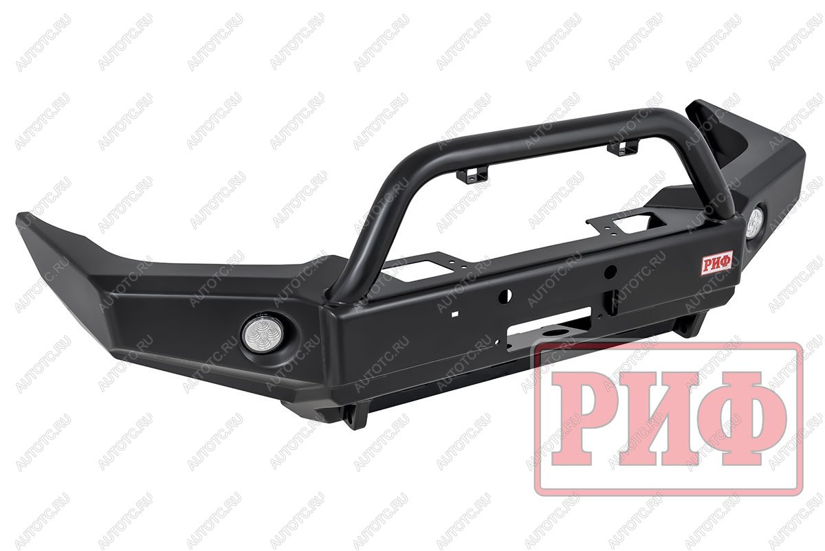 69 599 р. Бампер РИФ силовой передний Toyota Land Cruiser Prado 120 c доп. фарами, центральной дугой, защитой бачка омывателя  rif120-10170  с доставкой в г. Майкоп