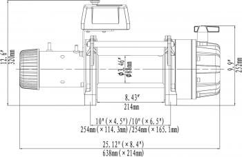 149 709 р. Лебёдка автомобильная электрическая 12V Runva 18000 lbs влагозащищенная, синтетический трос  ewb18000ssr  с доставкой в г. Майкоп. Увеличить фотографию 13