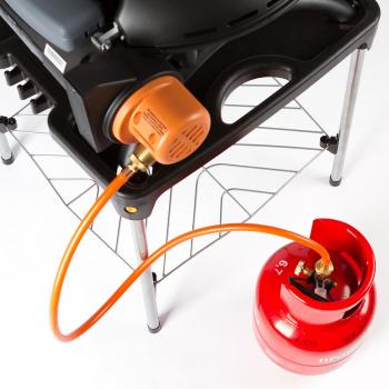 40 899 р. Гриль газовый O-GRILL 500MT bicolor черный-серебро, с термометром (в комплекте адаптер тип А)  500mt_silver  с доставкой в г. Майкоп. Увеличить фотографию 13
