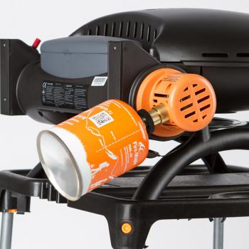 40 899 р. Гриль газовый O-GRILL 500MT bicolor черный-серебро, с термометром (в комплекте адаптер тип А)  500mt_silver  с доставкой в г. Майкоп. Увеличить фотографию 10