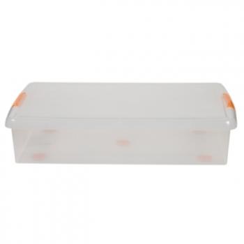 1 669 р. Короб для хранения IRIS THIN BOX 34л, прозрачный  ug-725  с доставкой в г. Майкоп. Увеличить фотографию 5