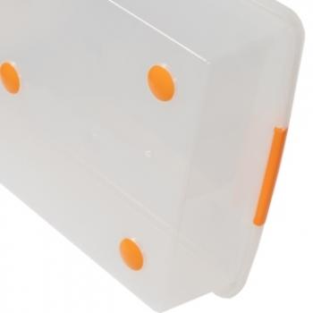 1 669 р. Короб для хранения IRIS THIN BOX 34л, прозрачный  ug-725  с доставкой в г. Майкоп. Увеличить фотографию 2