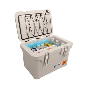 20 029 р. Термобокс IRIS HUGEL VACUUM COOLER BOX TC-40 Бежевый, 40 литров (45 часов)  tc-40w  с доставкой в г. Майкоп. Увеличить фотографию 6