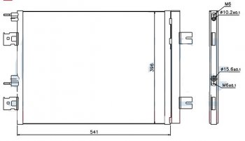 3 499 р. LOGAN (SANDERO 08- MEGANE 03- DUSTER 10-LARGUS 12-ALMERA 13-) КОНДЕНСАТОР КОНДИЦ С ОСУШИТ. BODYPARTS rnlog08-932  с доставкой в г. Майкоп. Увеличить фотографию 1