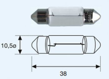 22 р. SV8 (САЛОНА SV8.5 (10 x 37mm) 24V-5W) ЛАМПА УПАКОВКА (10 шт) BLICK BODYPARTS lpsv800-981-t  с доставкой в г. Майкоп. Увеличить фотографию 1